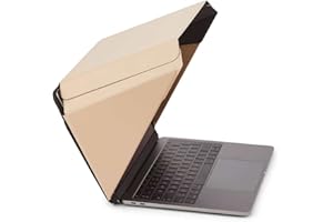 PHILBERT DANISH DESIGN Sun Shade and Privacy Lux Hood | Universal for 12"-13"-14" Laptops | Beige | Eco-Friendly Materials | Glare Reduction | Heat Resistant | Foldable/Portable | Patent no. D790551
