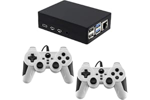 Sonicon Preloaded Retro Game Console Raspberry Pi4 w/ Retroarch FC/SFC/SFC/GB/Atari/Genesis/Mega Drive/Arcade/Mame/N64/ Retropie Emulation Station Emulator w/ 15+Systems - 128GB 12000+ Games