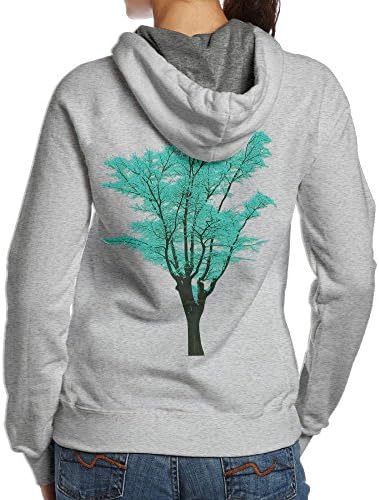 Dfg1g Dfgg Tree That Does Not Exist In Me Womens Long Sleeve Simple Style Hoodie Sweatshirt Jumper Hooded Pullover Small Ash