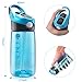 mountop Kids Water Bottle with Silicone Straw and Handle, Easy Use for Girls and Boys, BPA-free Water Bottle for Kids 14oz 400ml