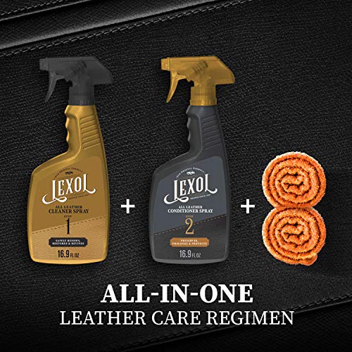 Lexol Trigger Foaming Leather Cleaner and Conditioner Kit with 2
