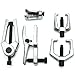 Biltek 6pc Front End Service Tool Kit Ball Joint Separator Pitman Arm Tie Rod Puller, Black (NPTC-FBJ005-1R)
