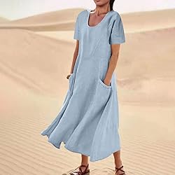 2024 Women 's Summer CottLinen Long Dress