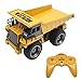 RC Dump Truck,Full Functional Remote Control Construction Vehicle Dump Truck Toy with Lights & Sounds for Kids