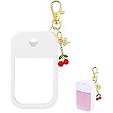 SAANG & JAT Hand Sanitizer Spray Case Compatible with Touchland, Silicone Holder Cherry Keychain for Touch Land Mist Case
