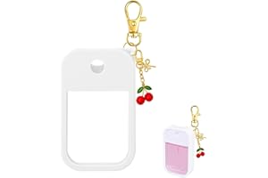 SAANG & JAT Hand Sanitizer Spray Case Compatible with Touchland, Silicone Holder Cherry Keychain for Touch Land Mist Case
