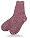 Eedor Fuzzy Winter Socks for Women - Warm, Soft, Fluffy & Cozy Socks - Slipper, Lounge & Sleeping Crew Wear