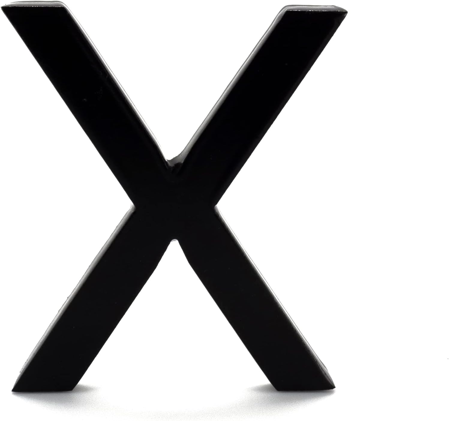 Address Signs - Montague Metal Products 6'' Modern Floating House Letter Black-Metal-Wall Mount-Aluminum-Address House Letter (Uppercase X)