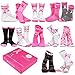 Pink Ribbon Breast Cancer Awareness Crew Socks with Gift Box for Women 9-11 12-Pair (Gift 12pk-Pink Ribbon)