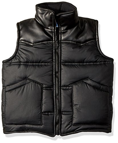 Kapital K Little Boys  Quilted Puffer Vest (Toddler/Kid) - Black - Large