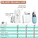 Collapsible Silicone Straws - Portable Reusable Straw with Case - Foldable Straws Dishwasher Safe - Wide Drinking Smoothie Straws Reusable - 2 Carrying Case - 2 Cleaner Brush