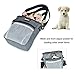 Petacc Dog Treat Bags Dog Treat Pouch Hands Free Travel Organizer Bag for Dog with Waist Clip,Drawstring and Built-In Poop Bag Dispenser - Grey
