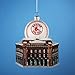 Kurt Adler 3-3/4-Inch Glass Boston Red Sox Fenway Park with Baseball Figural Ornament