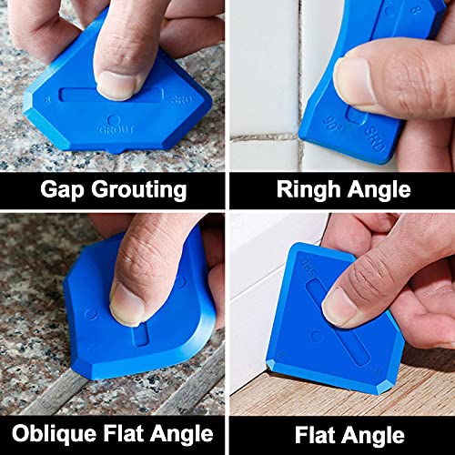 Silicone Caulking Tool, 3 in 1 stainless steelhead Caulk Remover