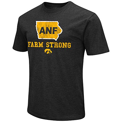 Colosseum Iowa Hawkeyes America Needs Farmers ANF Farm Strong T-Shirt (L)