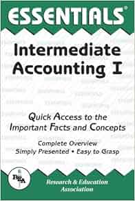 Intermediate Accounting I Essentials Essentials Study