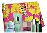 2015 Clinique Makeup Skincare Gift Set (Pink) Turnaround Overnight Moisturizer & More