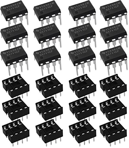 Texas Instruments (UA741CP + Socket) Linear - Amplifiers, IC OPAMP GP 1MHZ SGL LP 8DIP 741 UA741, IC OPAMP GP 1MHZ 8DIP, (Pack of 12) - Thumbnail 6
