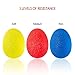 4GEAR Therapy Exercise Stress Balls for Hand, Finger and Grip Strengthening, Set of 3 Resistance, Carrying Bag and Exercise Guide Included