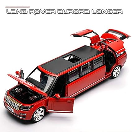 FunBlast Die Cast Model Car - Push & Go Metal Car Toy | 1:32 Pull Back with 3 Openable Doors, Engine Cover, Tail with Front and Rear Light & Music Toy Car for Boys, Kids and Children. (Red)