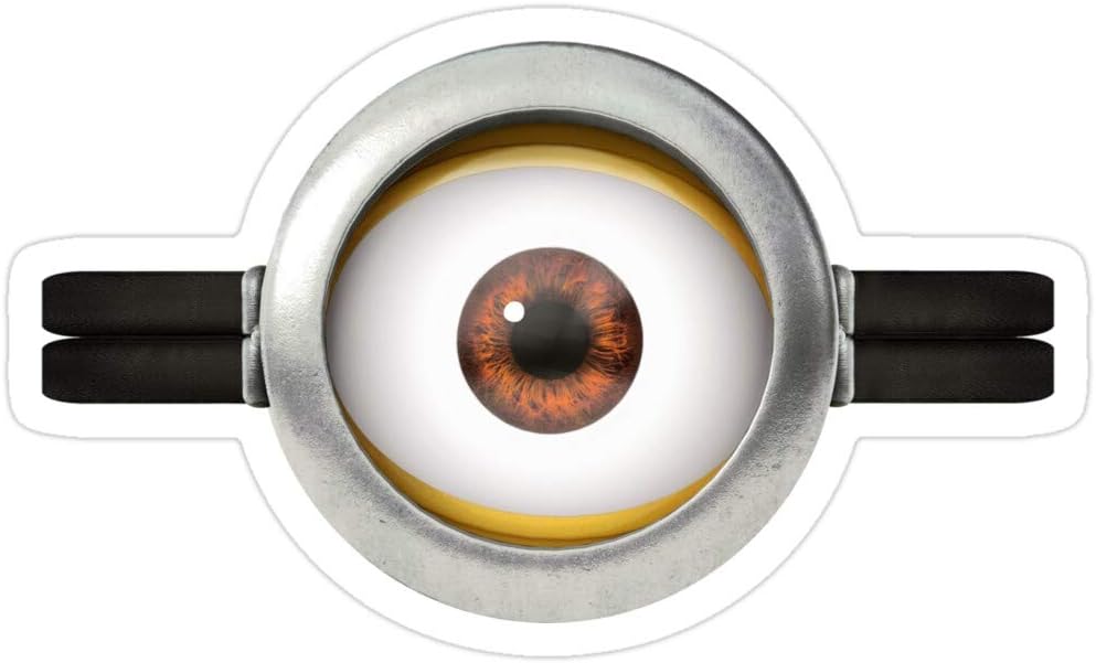 BreathNenStore 9353569053128 Aufkleber, Motiv Minion-Auge, 3 Stück