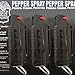 3 Pack POLICE MAGNUM OC-17 Pepper Spray 1/2oz Black Molded Keychain