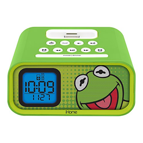 Kermit the Frog Dual Alarm Clock and 30-Pin iPod Speaker Dock (DK-H22)