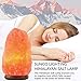 Sunco Lighting 6 Pack Crystal Salt Lamp, 5-10 lbs, Natural Himalayan Salt, Hand Crafted, Rose Wood Base, Dimmable, Warm Amber Glow