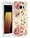 S7 Edge Case - Case for Galaxy S7 Edge - Cover Compatible for Samsung S7 Edge - Retro Flower Design (Flexible TPU Protective Silicone)