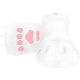 hbbhml Animal Fuzzy Slippers Bear Cat Wolf Dog Fox Fursuit Feet Paw Claw Shoes Furry Boots Costume Accessories for Adult Kids