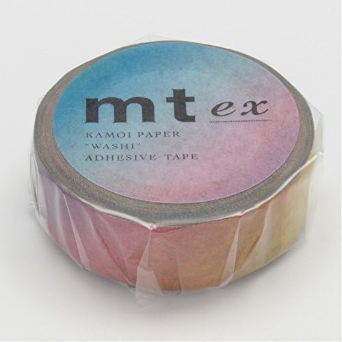 MT Japanese Washi Masking Tape Rainbow Ombre Pattern (MTEX1P67) 4 Set