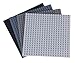 Strictly Briks Compatible with LEGO Classic Stackable Baseplates, Building Bricks for Towers, Shelves, and More, Compatible with All Major Brands, Black & Gray, 4 Base Plates & 30 Stackers, 6x6 Inches