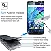 Draws 2.5 D Round Edge Ultrathin HD 9H Hardness Scratch Proof Bubble Free Moto X Pure Tempered Glass Screen Protector (Pack of 2)