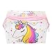 CH Unicorn Transparent Cosmetic Bag Travel Case Makeup Toiletry Bag (Pink)
