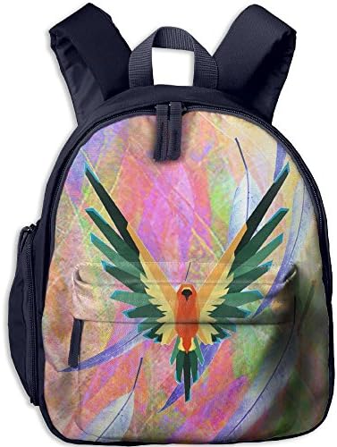 Logan Parrot Paul Logo Childrens School Backpacks Navy