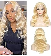 Blonde Lace Front Wigs Human Hair 13x6 Body Wave HD Lace 613 frontal wig 150% Density Pre Plucked...