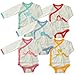 Babysoy Organic Cotton Long Sleeve Kimono Onesie Bodysuit