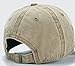 Unisex Vintage Washed Distressed Baseball Cap Twill Adjustable Dad Hat,B-khaki,One Size