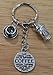 Coffee keychain, coffee cup keychain, Coffe charm keychain, coffe key ring