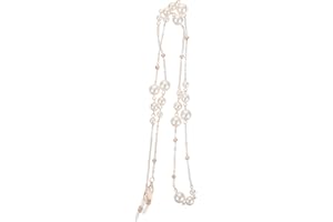 Rose Gold Glasses Chain for Women Pearl Spectacle Lanyard Copper Eyeglass String Neck Holder Comfortable Glasses Accessory