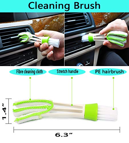 Meago Car Duster Exterior, Ultimate Car Cleaning Kit Lint Free with Long Extendable Handle for Motorcycle/Truck/ATV/UTV(7 Pack)