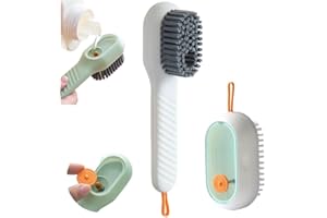 PUSKIU Scrub Brushes for Cleaning, 2024 Upgrade Multifunctional Liquid Shoe Brush Liquid Adding Soft Fur Cleaning Brush Multifunctional Laundry Brush with Liquid Box for Washing Clothes Shoes
