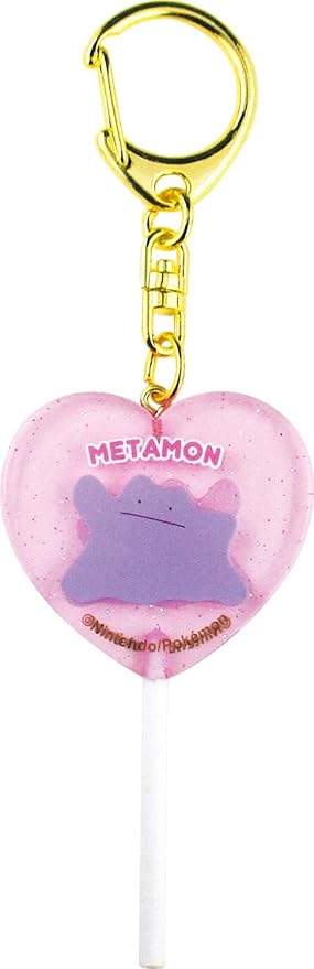 Amazon Co Jp ポケットモンスターハート型キャンディキーホルダー メタモン 3 9 7 2 0 5cm Pm mt ホーム キッチン