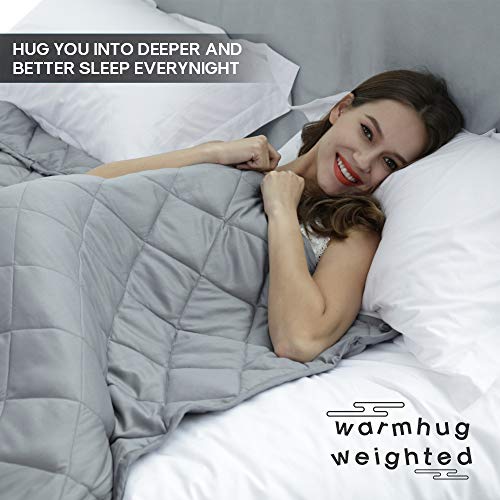 WarmHug Weighted Blanket 17 lbs for Adult, 60" x 80" Weighted Blankets