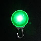 Green Dog Safety LED Light Clip for Collar Peg Cat Night