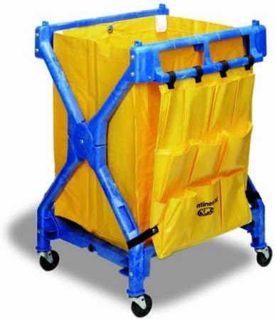 CMC 276 Yellow Vinyl Replacement Bag, 20-1/2 Width x 29-1/2 Height x 20 Depth, For Huskee Folding Cart (Case of 6)