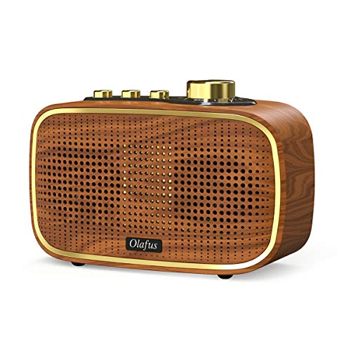 Olafus Retro Bluetooth Speaker, 20W Wireless Vintage Wood Speakers