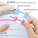 Similane 5 Pieces Embroidery Hoops, Plastic Circle Cross Stitch Hoop Ring 4.5 inch to 10.6 inch (Multicolor) for Embroidery and Cross Stitch