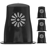 4Pcs Guitar Humidifier Acoustic Sound Hole Accessories Black - Prevent Cracking Easy to Install Protect Acoustic Guitar Wood
