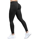 OQQ Workout Leggings for Women Seamless Scrunch Tights Tummy Control Impact Girl Activewear Yoga Pants 